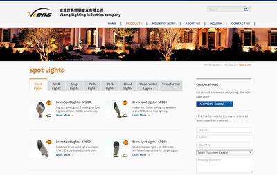 iBlueProEn藍色英文外貿企業網站模板